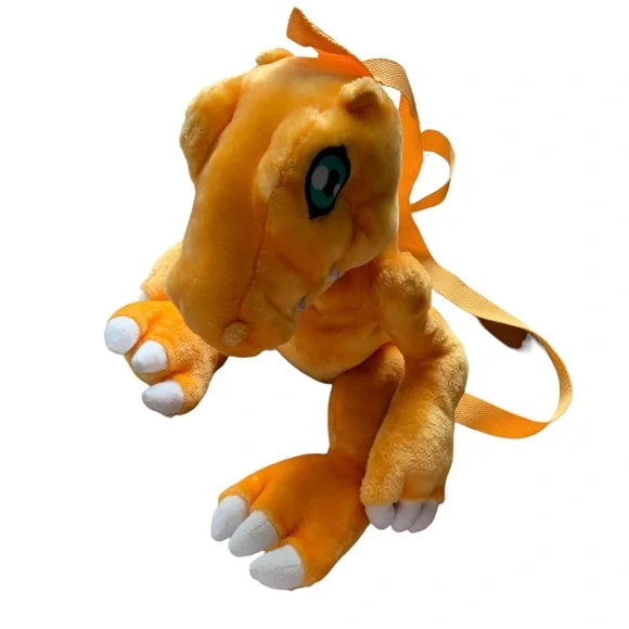 Vintage Digimon Adventure 12’ Agumon Plush Backpack 2000 Hongo Toei Animation - Picture 2 of 5